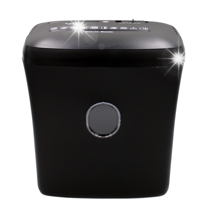 Distrugator documente Verotech VS-1010CC, P-4, 10 foi, negru, 21L
