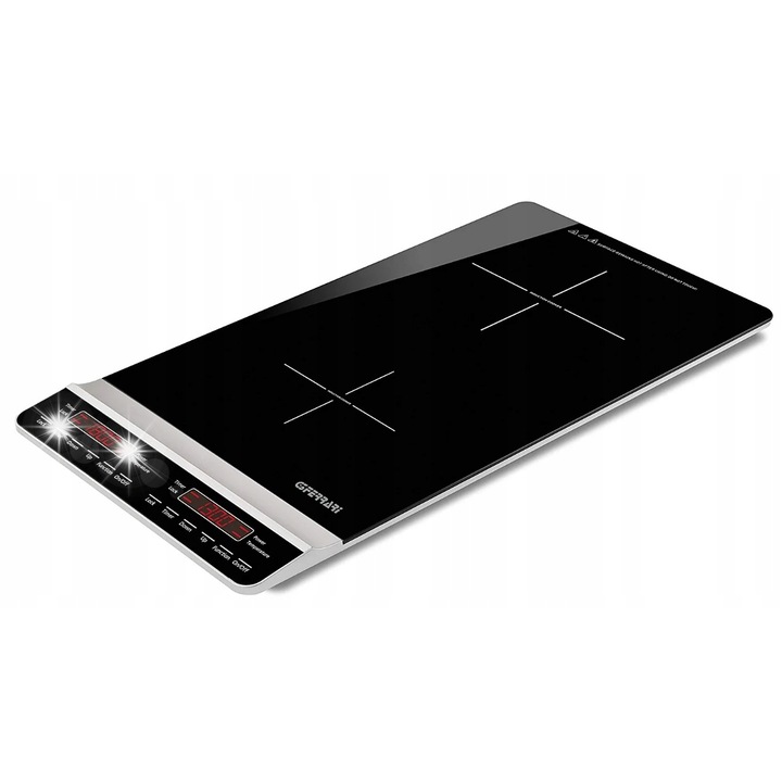 Plita electrica, G3Ferrari, model Dinamiko Duo, 2 zone, 3100W, 60-240°C, 12x26cm