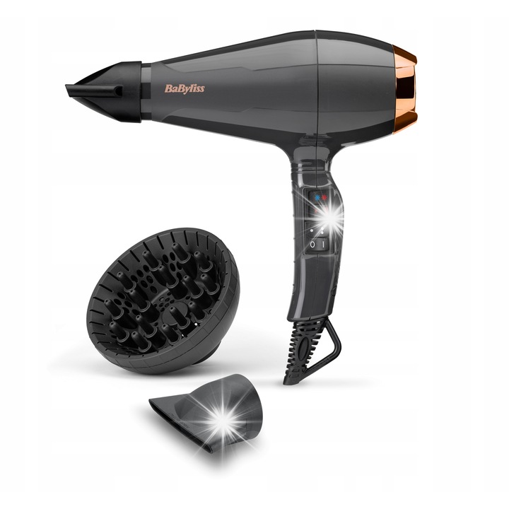 Сешоар BaByliss 6719DE, 2200W, йонизация, черен