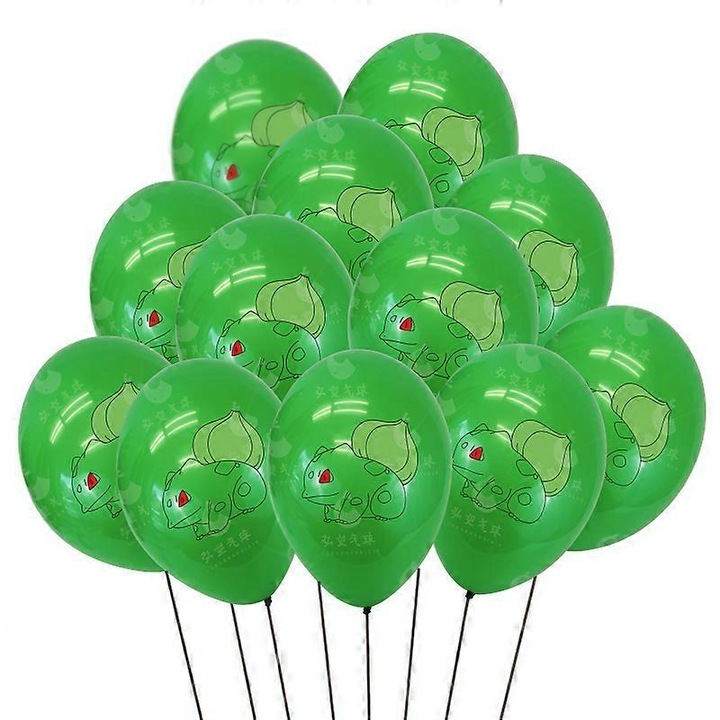 Комплект 20 латексови балона 12 инча, тема Pocket Monster, многоцветни, за партита