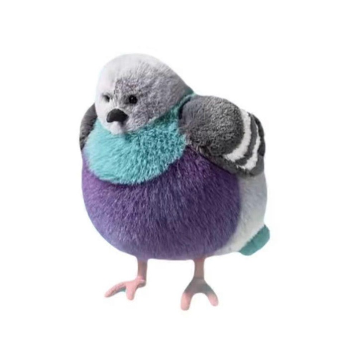 Jucarie din plus porumbel, 23cm, material plus moale, multicolor