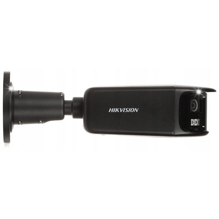 Camera de supraveghere IP HiKVision ColorVu, panoramica, 7.4 Mpx, 180° vizualizare, 4 mm, neagra