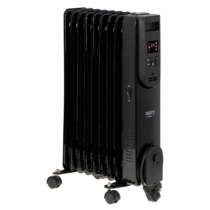 Radiator electric Camry CR 7810, 2000W, 3 niveluri putere, 15C - 35C, negru, 38,5x24x59,5cm