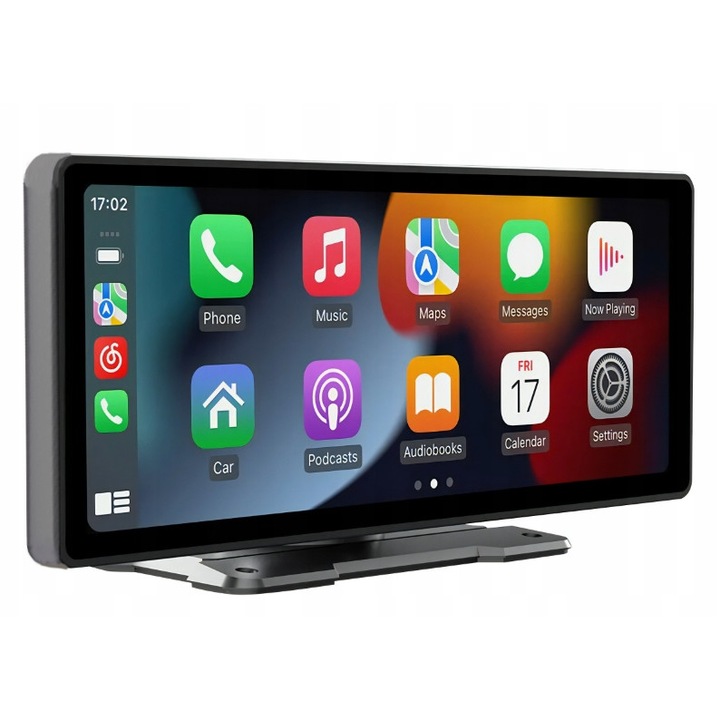 Radio auto cu ecran tactil 9,3", Bluetooth, USB, SD, negru