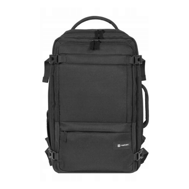 Rucsac laptop Natec Camel Lite 15,6", 19L, 3 compartimente, negru