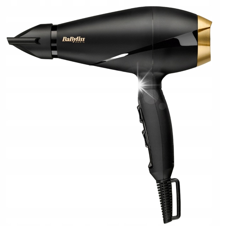 Uscator de par Babyliss 2000W, 2 temperaturi, 2 viteze, concentrator 6mm, 100 km/h, 2,8m cablu