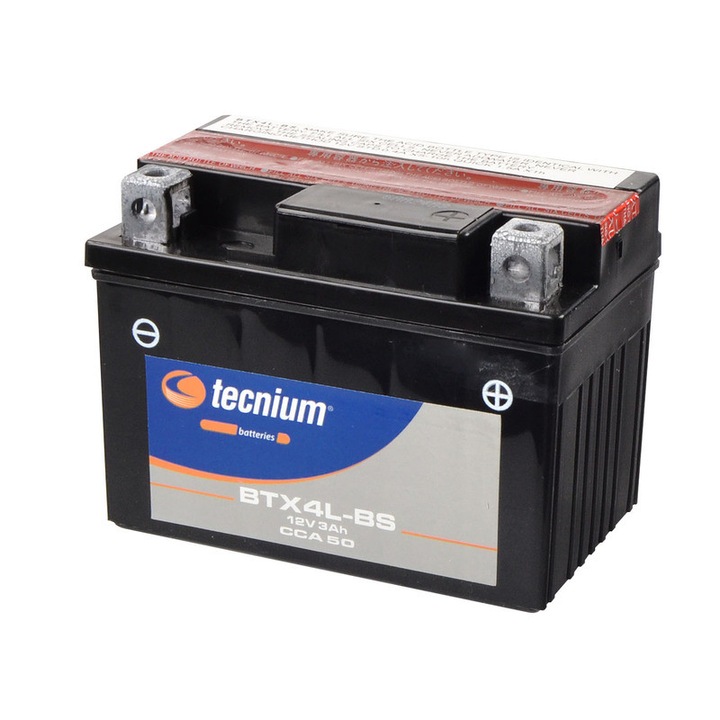 Baterie TECNIUM BTX4L-BS fără întreținere cu pachet de acid, 12V, 4Ah