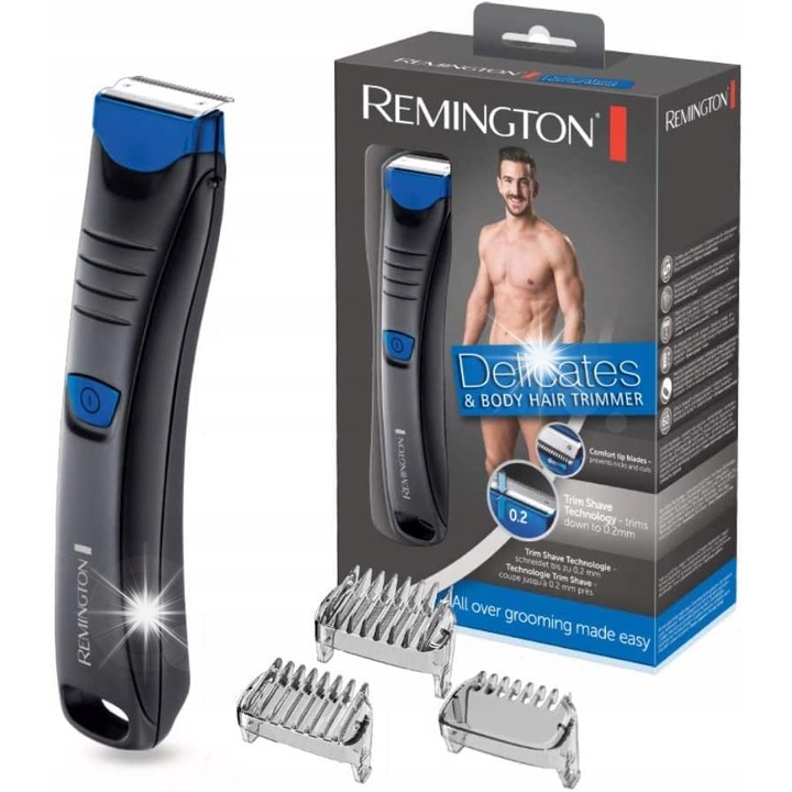 Trymer Remington BHT250, 3 piepteni, waterproof, 60 min autonomie