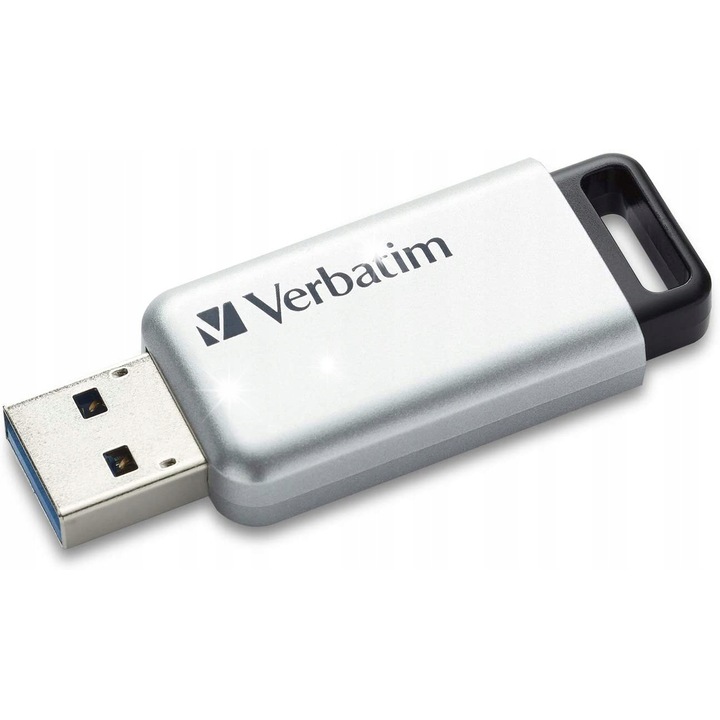 Verbatim Store 'n' Go Secure Pro 16GB USB flash meghajtó, USB Type-A 3.2 Gen 1, biztonságos, ezüst