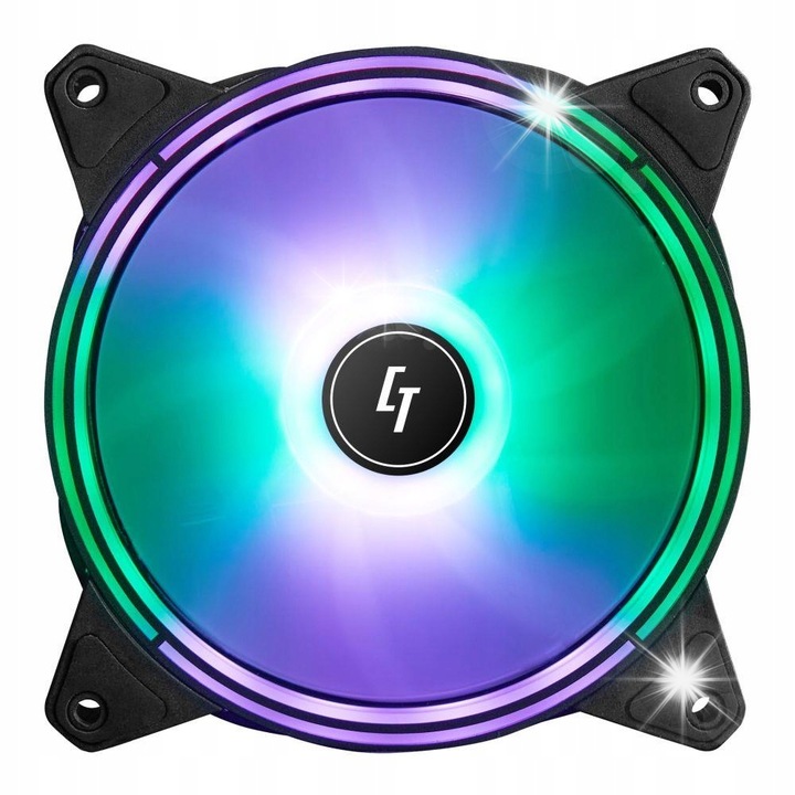Ventilator PC Clatronic NF-1225RGB 120mm, iluminare multicolor, 4-pin, 135g