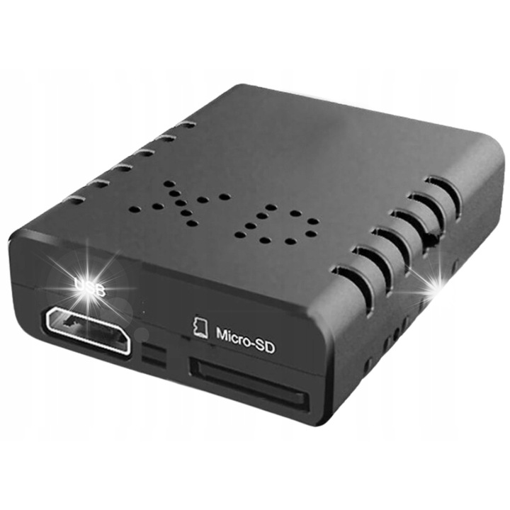 Мини камера шпион, Spreest, Full HD, сензор за движение, 128GB, 1,1x2,9x2,9см