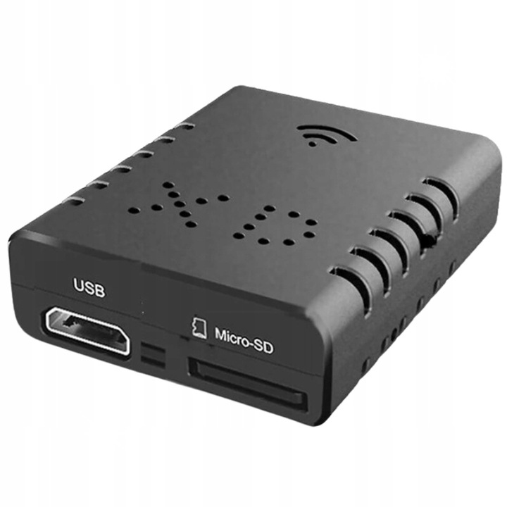 Мини шпионска WiFi камера XD, Full HD, детекция на движение, 128GB, черна