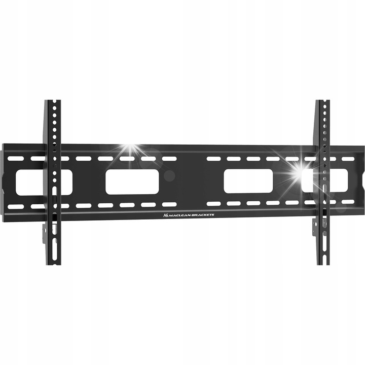 Стойка за телевизор Maclean MC-420, 43-120", 120кг, VESA макс 800x400, черен цвят, разстояние от стената 35мм, пълен комплект