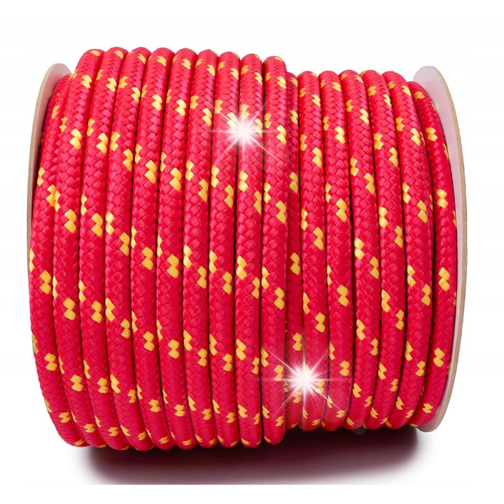 Polipropilén zsineg 12mm, 20m, piros, UV-álló