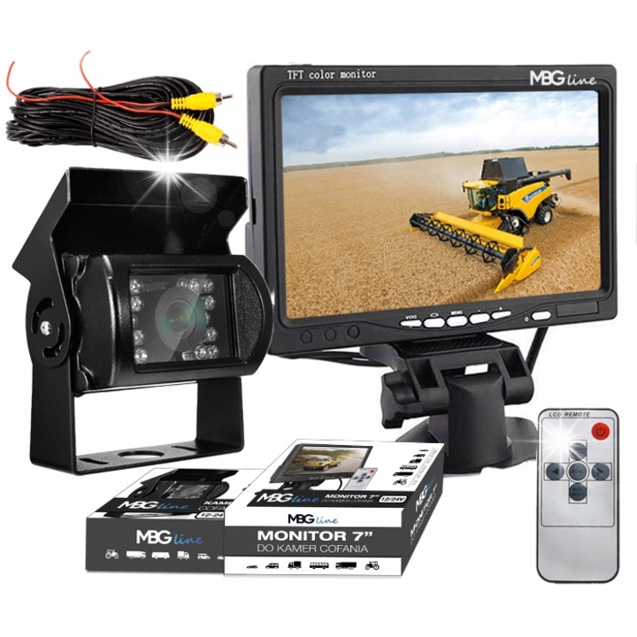 Set camera marsarier, MBG line, Monitor LCD 7"