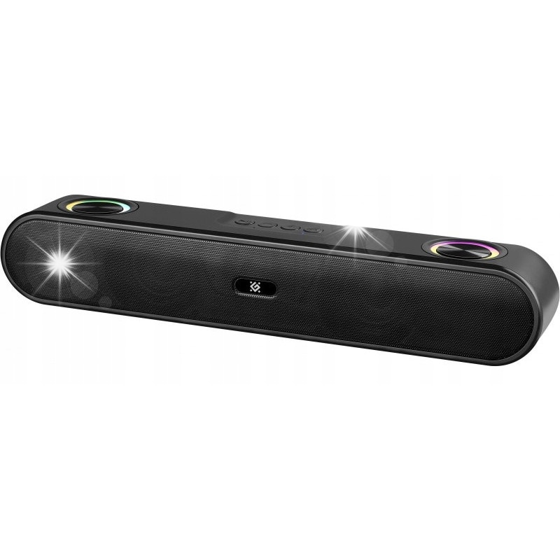 Soundbar, Defender, 16W, Bluetooth, negru, Iluminat LED