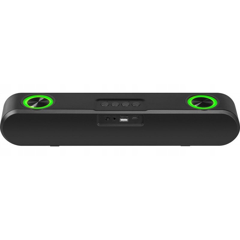 Soundbar, Defender, 16W, Bluetooth, negru, Iluminat LED