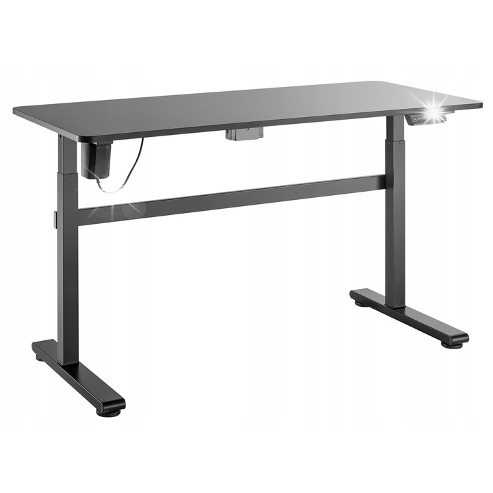 Електрическо бюро Ergo Office ER-434, регулируемо 73-118 см, 140x60 см, сиво, пълен комплект за монтаж