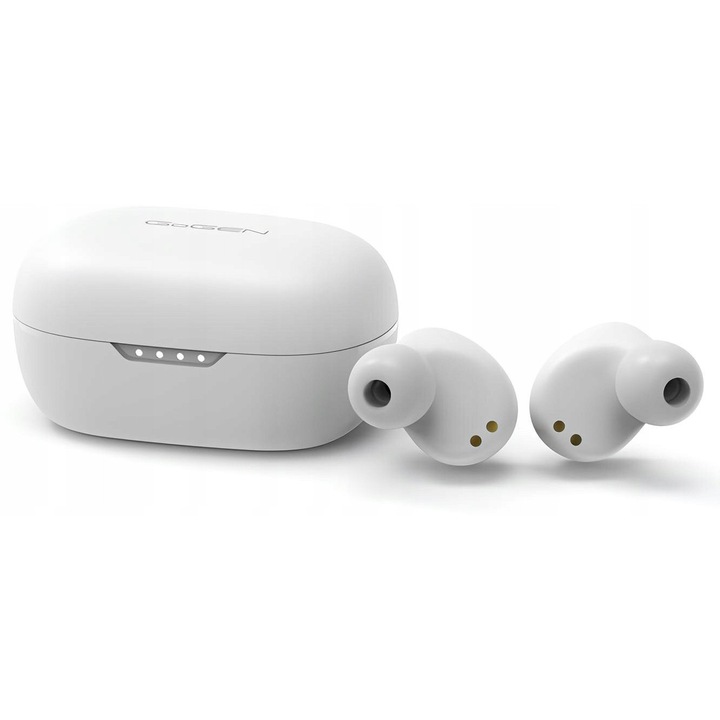 Gogen Buddies Evo 2 fülhallgató, Bluetooth, fehér, 28 óra üzemidő, töltőtok