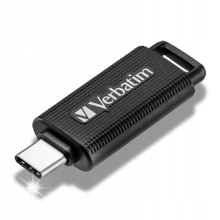Memorie USB Verbatim Store 'n' Go 128GB USB Type-C 3.2 Gen 1, negru, 8x17x46mm
