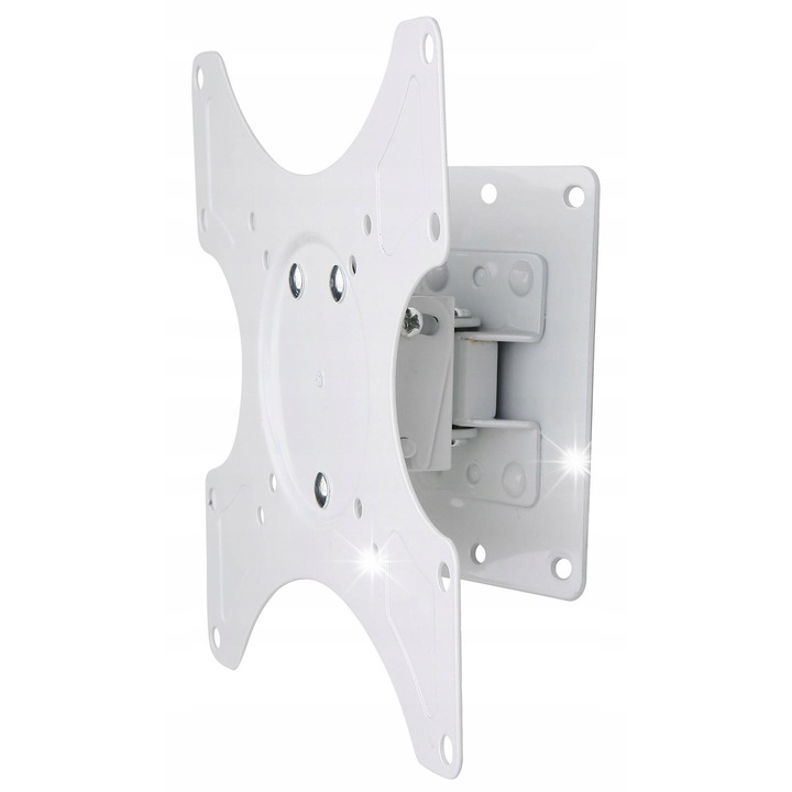 Стойка за телевизор Techly 19-37", бяла, макс. 25кг, регулируема