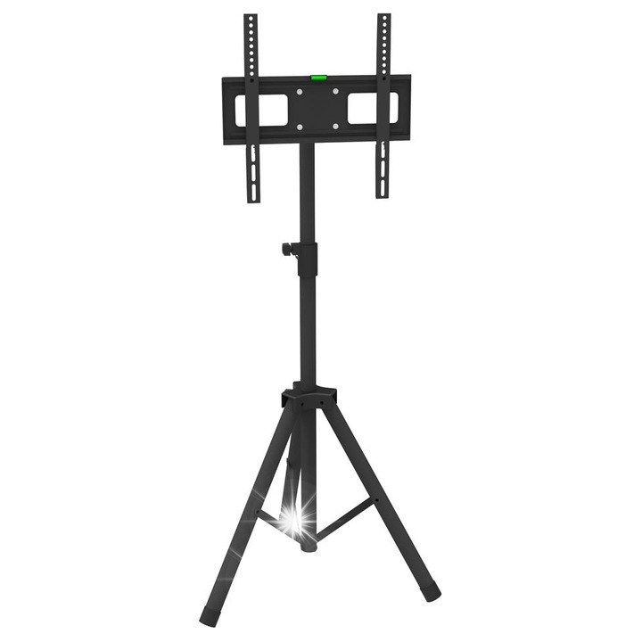 Стойка за телевизор, Techly 17"-60", 35кг, черна, регулируема