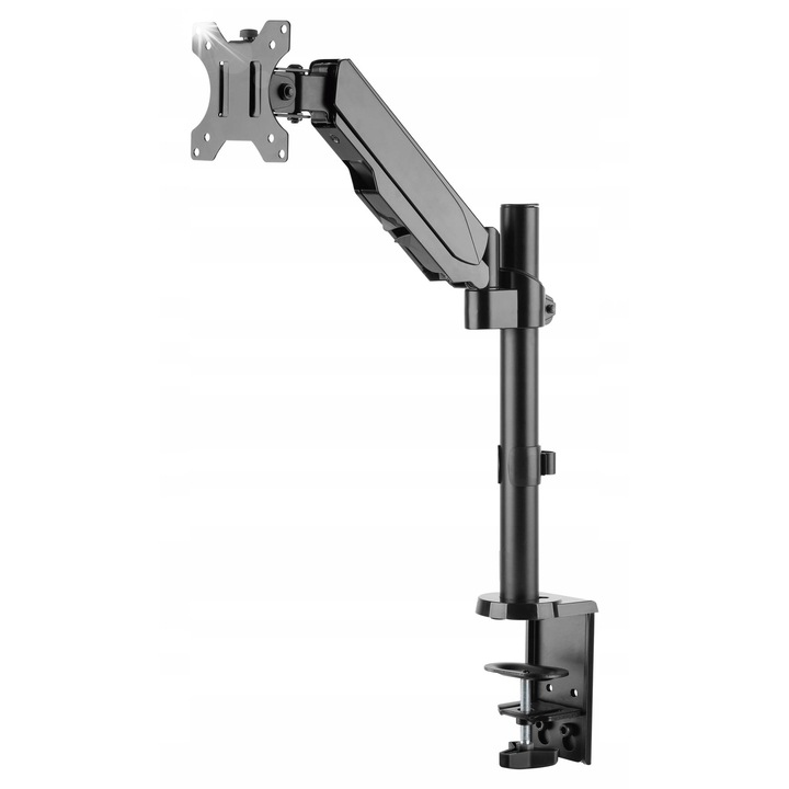 Настолна стойка Techly ICA-LCD 515B, 17"-32", 1-8кг, черна, регулируема