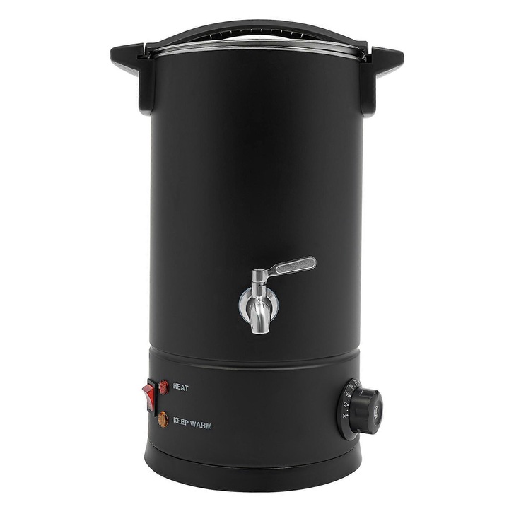 Cuptor electric pentru topit ceara 10L, negru, din inox, cu capacitate de 10L