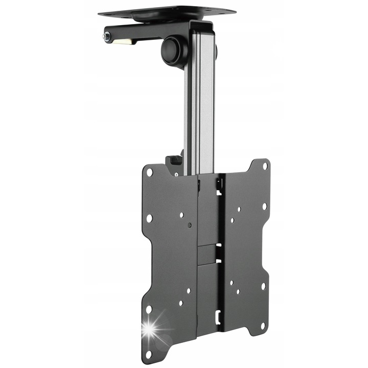 Стойка за телевизор Techly, 17-37", 20кг, черно-сребристо, регулируема