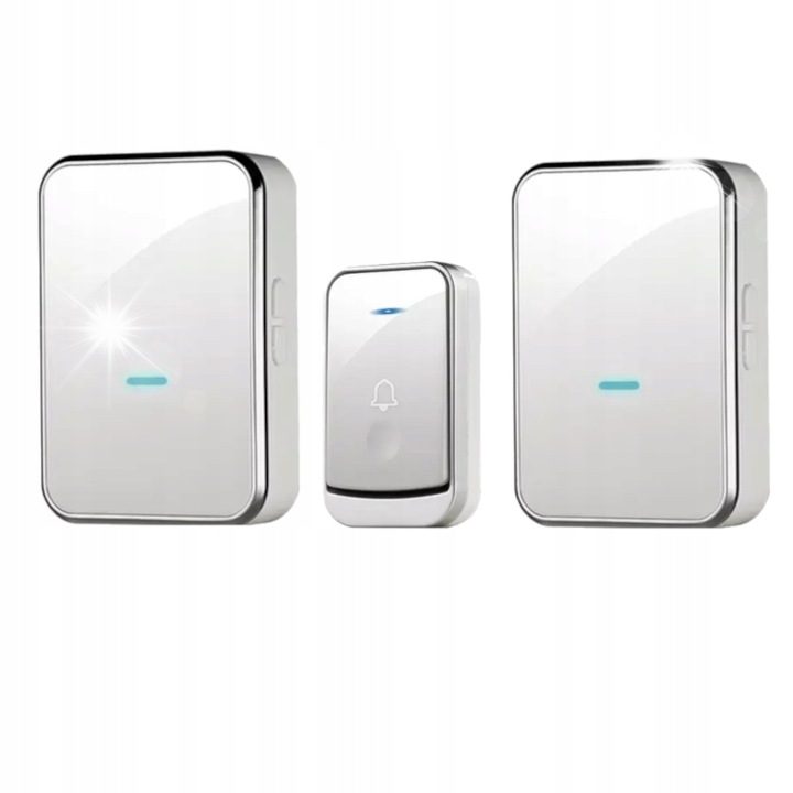 Sonerie electrica fara fir, Spreest, waterproof, 2 receptoare, 45 melodii, 300m raza de actiune