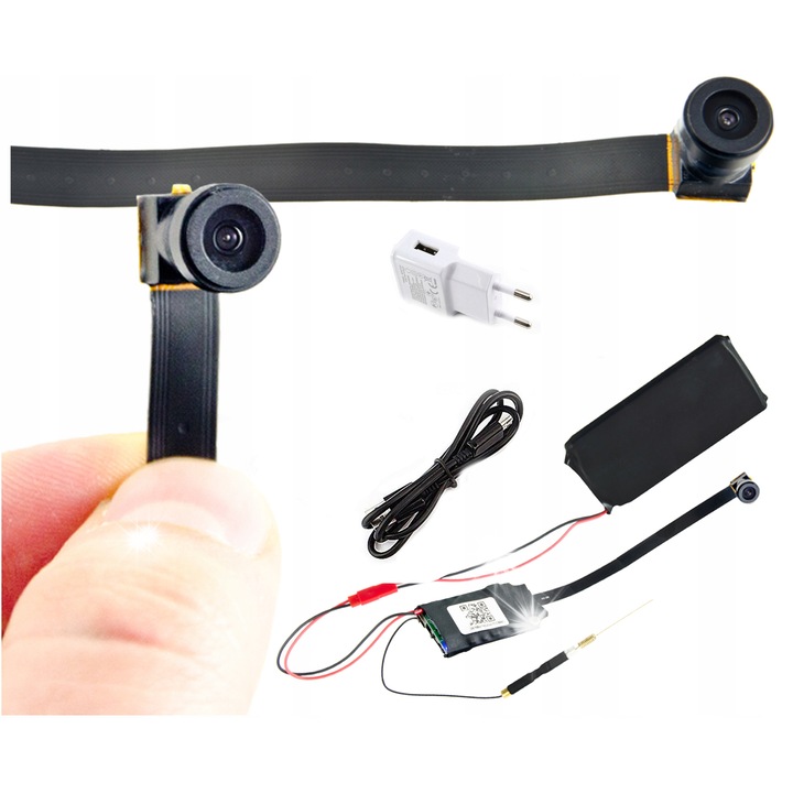 Мини камера шпион IP WiFi Full HD, MBG Line, детекция на движение, батерия 4000mAh, 8x8x6mm