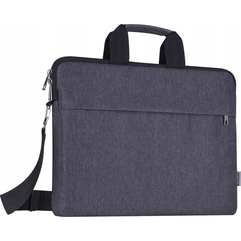 Geanta laptop, Defender, 15.6'', gri inchis, cu protectie impotriva zgarieturilor si captuseala din polar