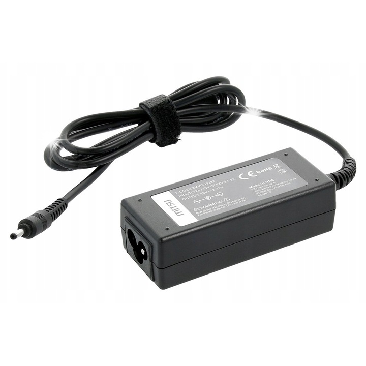 Зарядно за лаптоп Mitsu 19V 2.37A, 45W, 3.0x1.1, 1.10м, за Asus, Acer