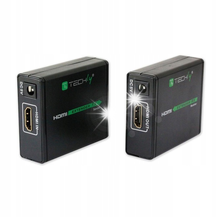 Splitter HDMI Techly EXT-E70, 1080p, 60m, negru
