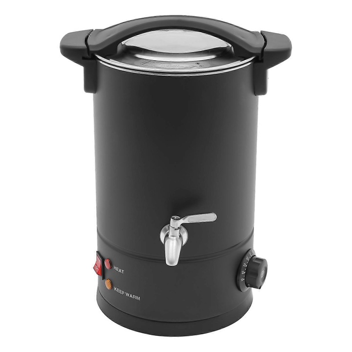 Cuptor electric pentru topit ceara 8L/10L/15L, negru, din otel inoxidabil, cu capacitate de 10L