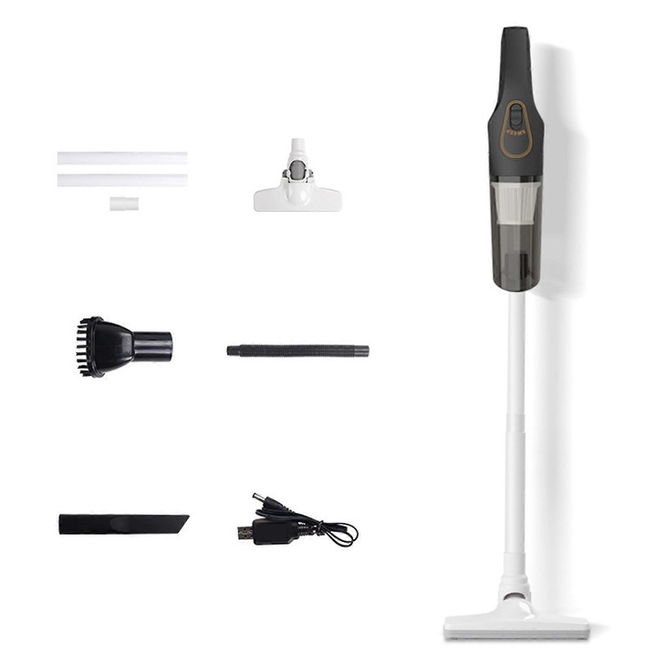 Aspirator fara fir, putere 120W, 12000pa, baterie 2000mAh, usor, silentios, 100cm