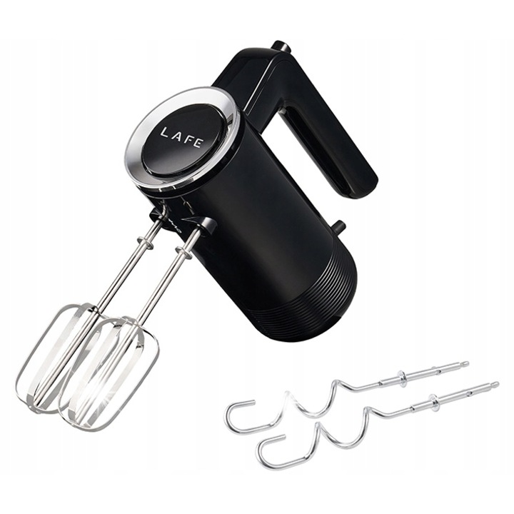 Mikser manual Lafe MixPro, 5 viteze, 300W, alb-verde, set 4 accesorii