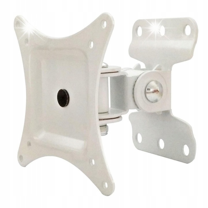 Стойка за телевизор Techly, 13-30 инча, бяла, 23кг, 98x109x80мм