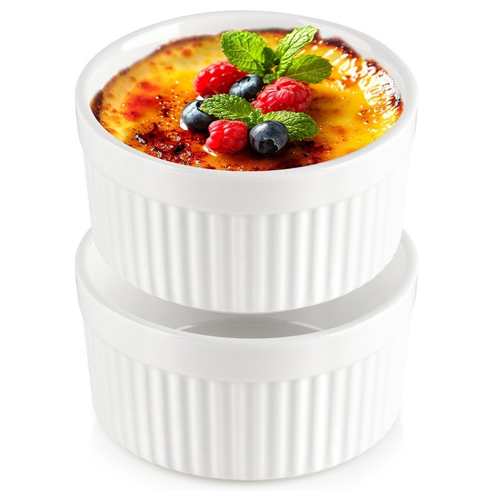 Vas de copt termorezistent, ceramica 260 ml, 2 buc