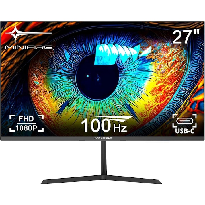 Monitor Gaming VA LED LG 27" 27GS60QX-B, QHD 2560 x 1440, HDMI, DisplayPort, Ecran curbat, 180 Hz, 1 ms Negru