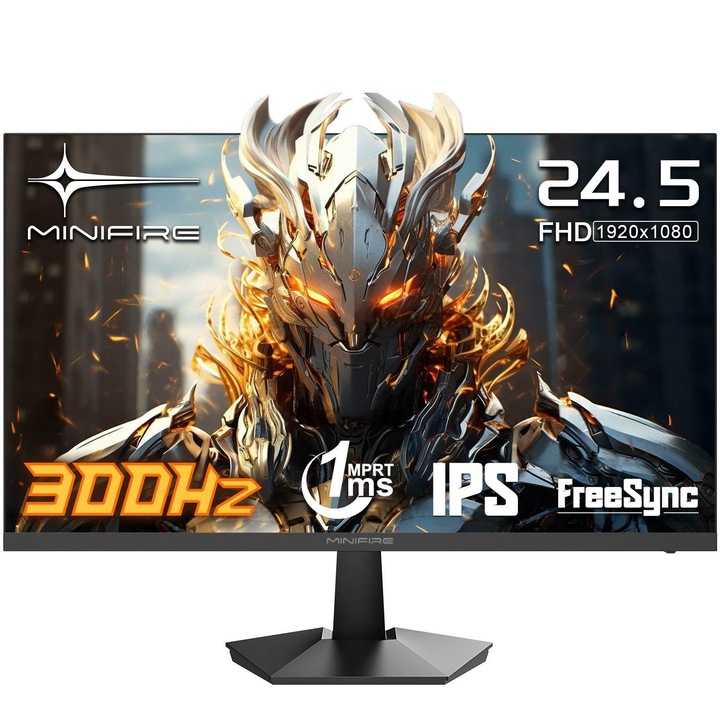 Monitor gaming MiniFire 24.5 inch, 300Hz, FHD 1080P, IPS, Negru