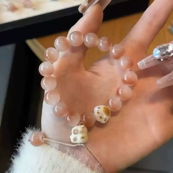 Bratara femei, design labuta de pisica, roz din aliaj, pentru utilizare zilnica