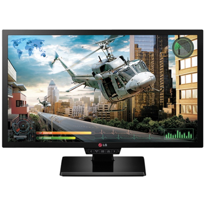 Monitor Gaming LED TN LG 24", Wide, FHD, 2xHDMI, DisplayPort, 144Hz, 1ms, 3 x USB, Flicker Safe, 24GM77-B, Negru