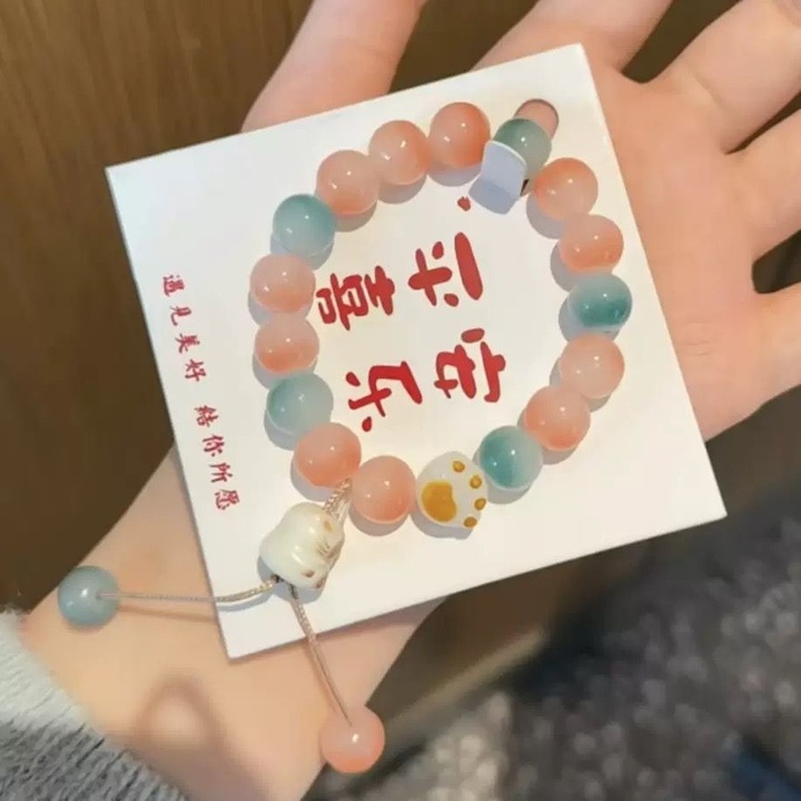 Bratara dama, design labuta de pisica, multicolor, din aliaj, pentru utilizare zilnica