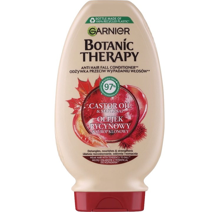 Balsam de păr cu ulei de ricin și sevă de arțar Garnier Botanic 200 ml