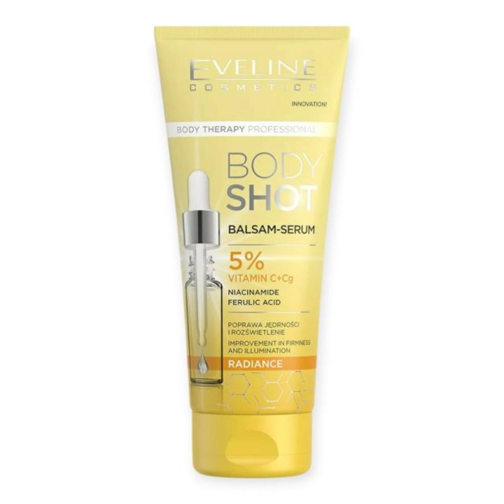 Balsam-ser iluminator corp 5% Vit. C Body Shot Eveline 200 ml