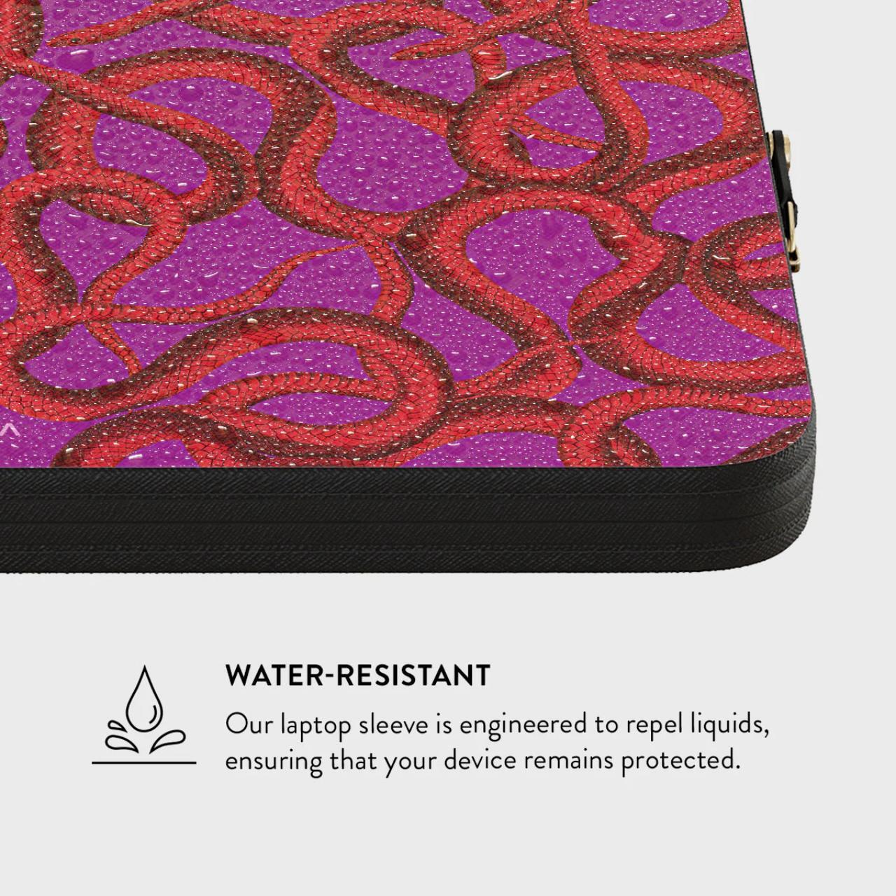 Husa antisoc Burga pentru Laptop 14 inch Watch Out, cu fermoar, rezistenta la apa