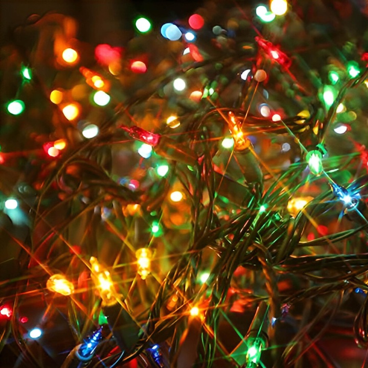 Fényfüzér Karácsonyfára 500 LED 30M – RGB, 8 Világítási Mód, Tökéletes Otthonra és Kertbe