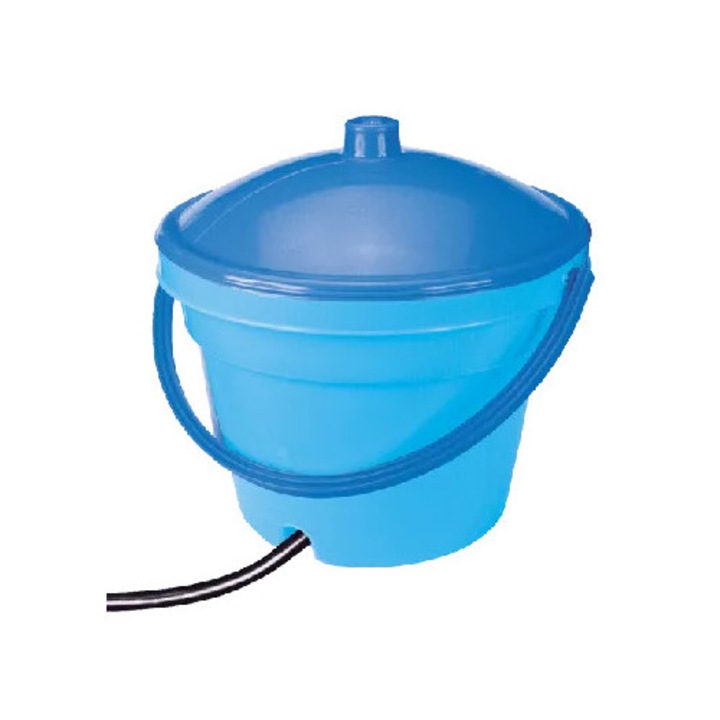 Кофа с капак и отвор за маркуч Agro Bull, 12л, синя