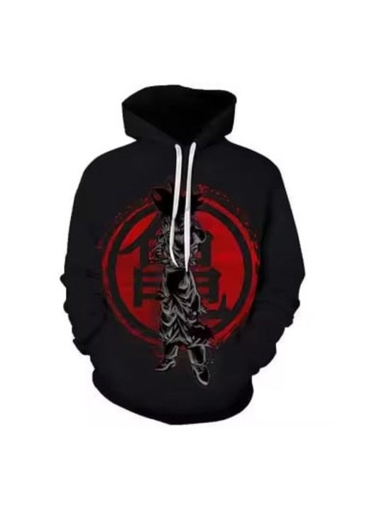 Hanorac men, marimea M, design anime, multicolor
